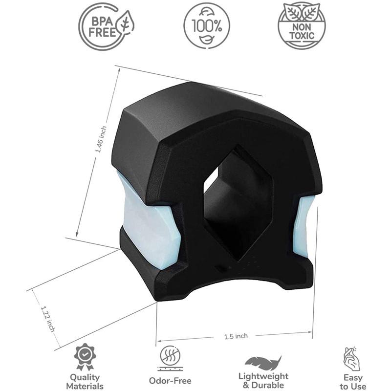 Fitness Face Jaw Bài tập Thắt chặt mặt Đường viền mặt hai cằm loại bỏ Huấn luyện viên Huấn luyện Color: Red B