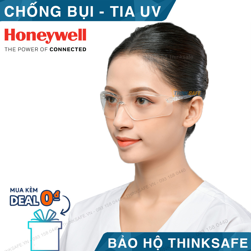 Kính bảo hộ  HONEYWELL A700 - HONEYWELL A700 Kính trắng, kính bảo hộ nam nữ A700 cao cấp chống nước , chống bụi , chống UV , ôm sát mắt , thiết kế phong cách thời trang - năng động