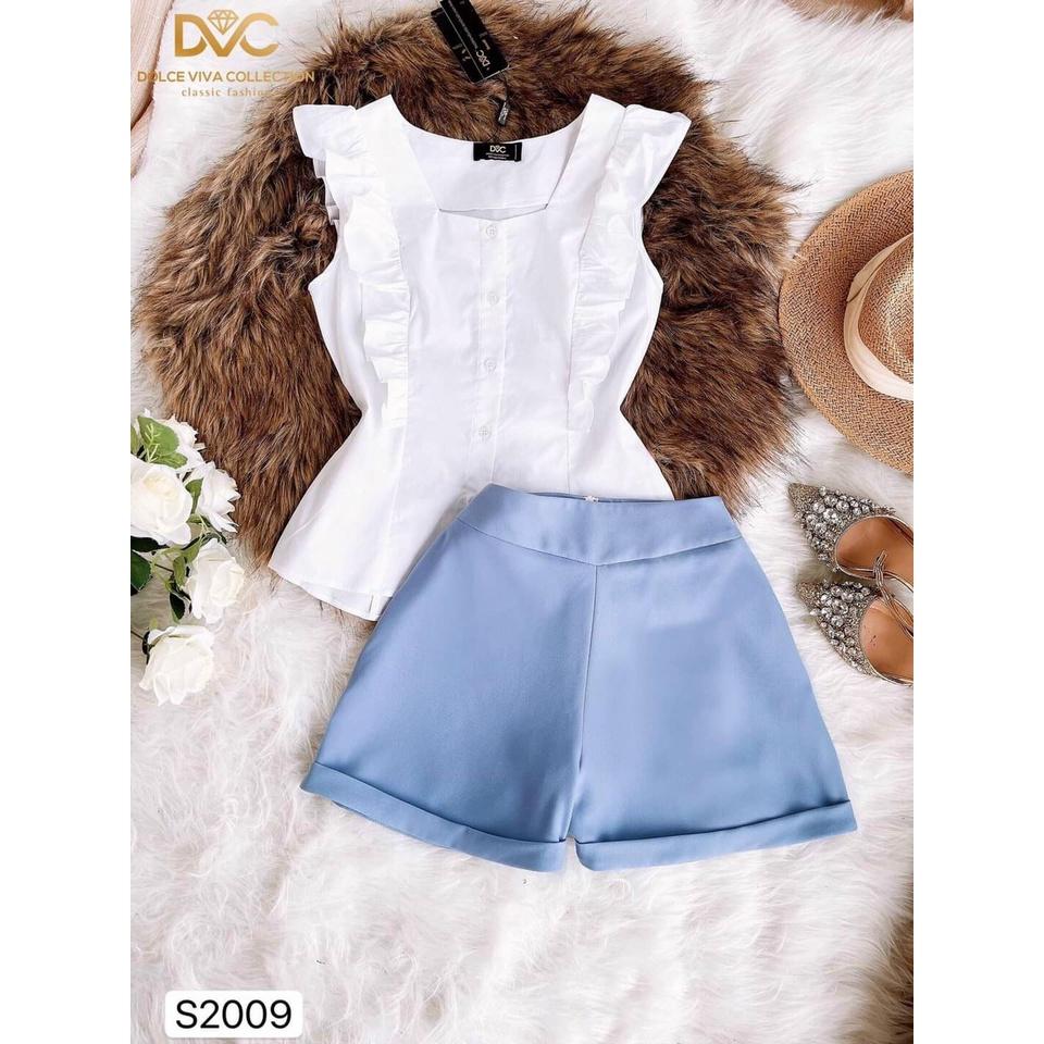 Set bộ áo bèo thời trang kèm quần short thời trang