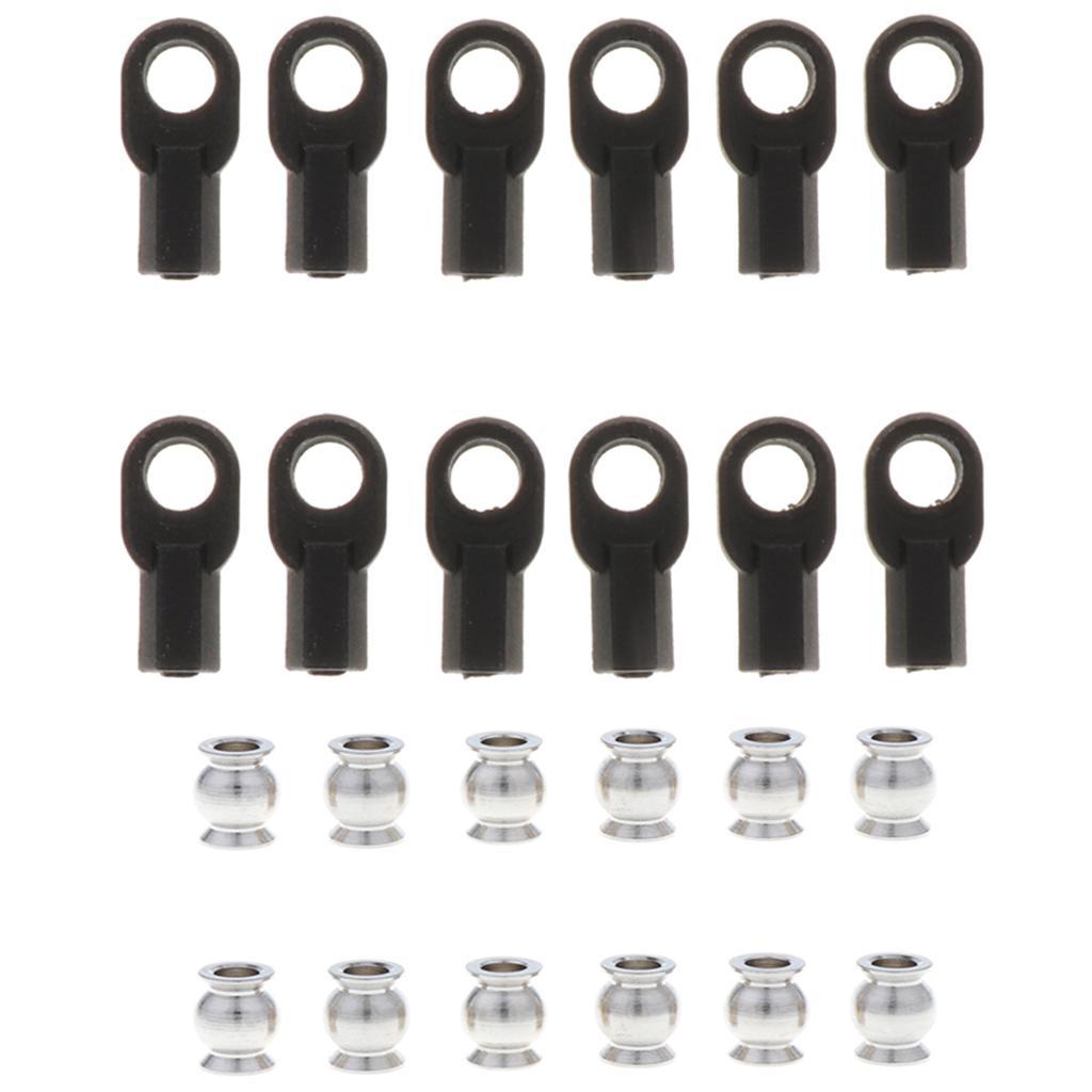 12 Pieces M3 5347 Ball Rod Ball Head Sleeve Buckle Parallel arm Carbon Rod