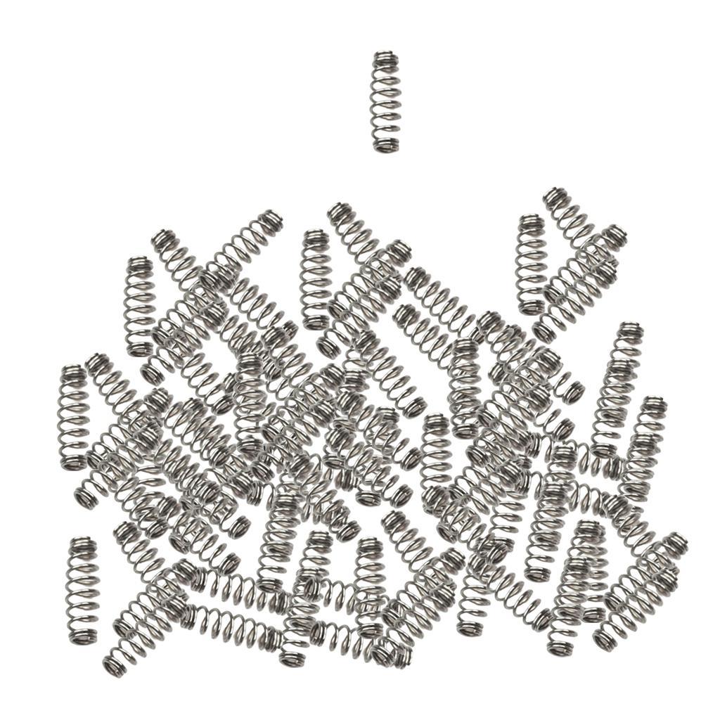 100pcs Barbed Fishing Hook Stainless Steel Spring Accessories S