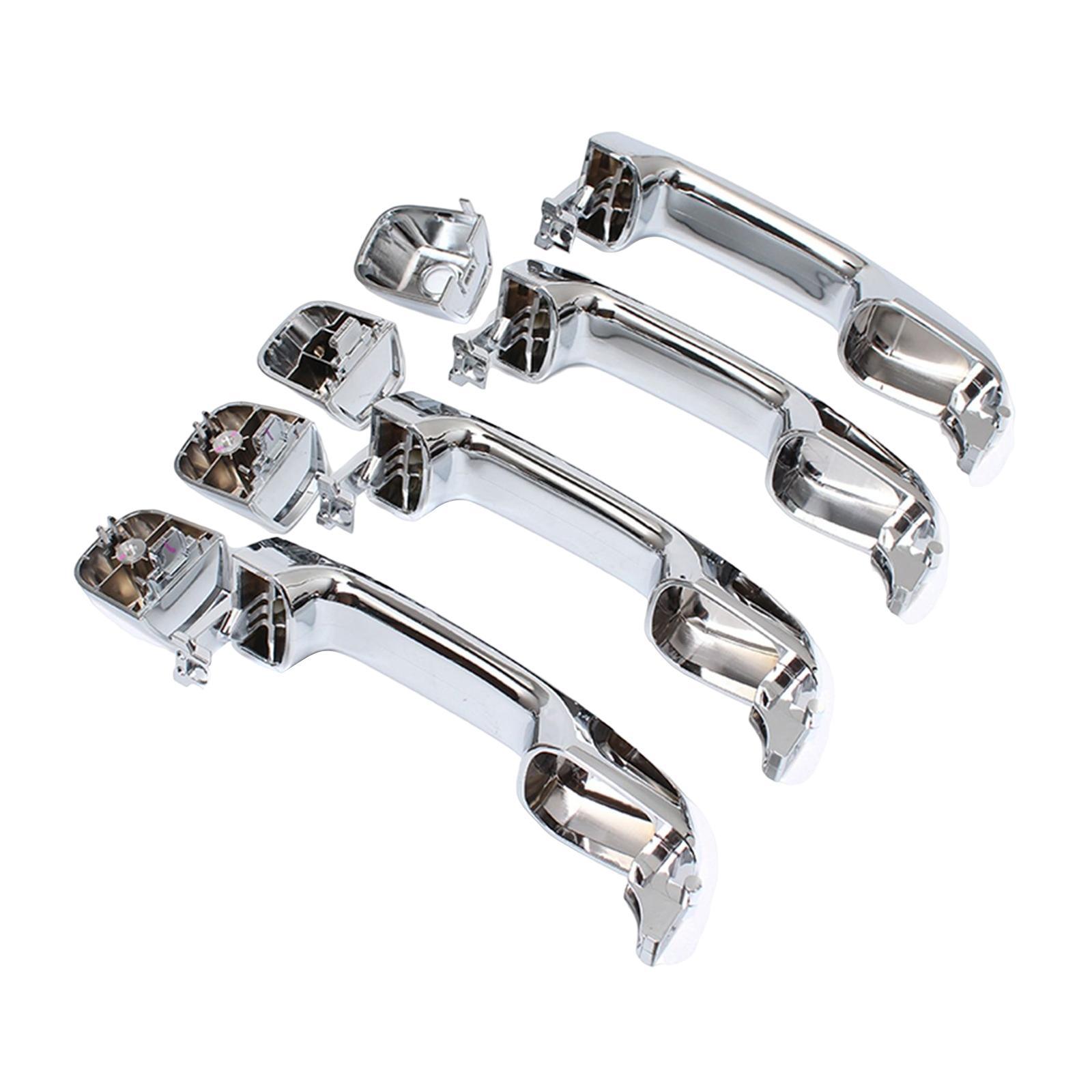 4x Door Handles 69210-02081 with 4x Covers Replacement Left Right Accessory