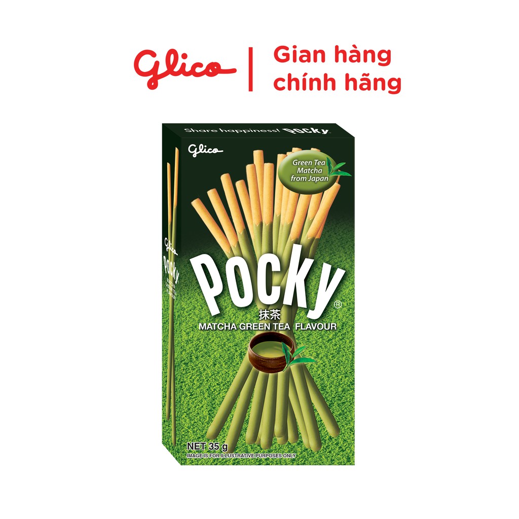 Combo 4 Hộp Bánh que Pocky vị trà xanh Matcha 35G