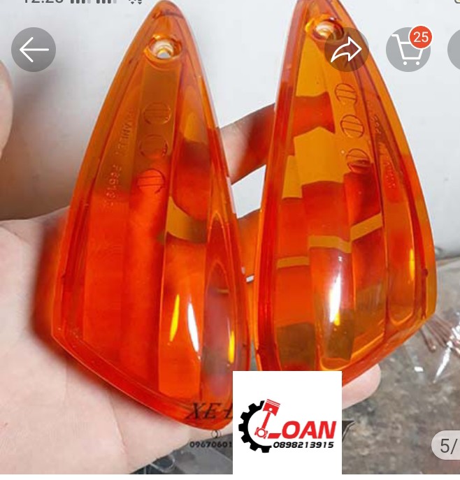 Bộ Nắp Chụp Xi Nhan Cam Trước Sau Cho Xe Future Neo Và Future X