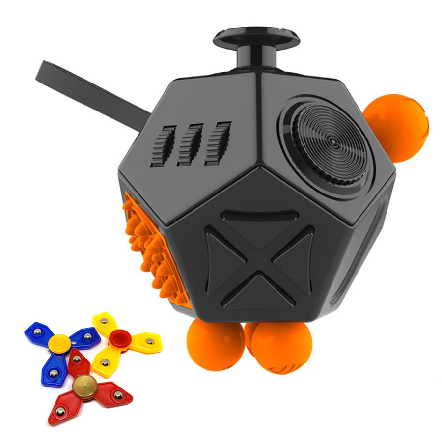 Fidget Cube Khối Vuông Giảm Stress Holy Crystal Thế hệ mới 2019 - Tặng bộ 3 con quay Spinner