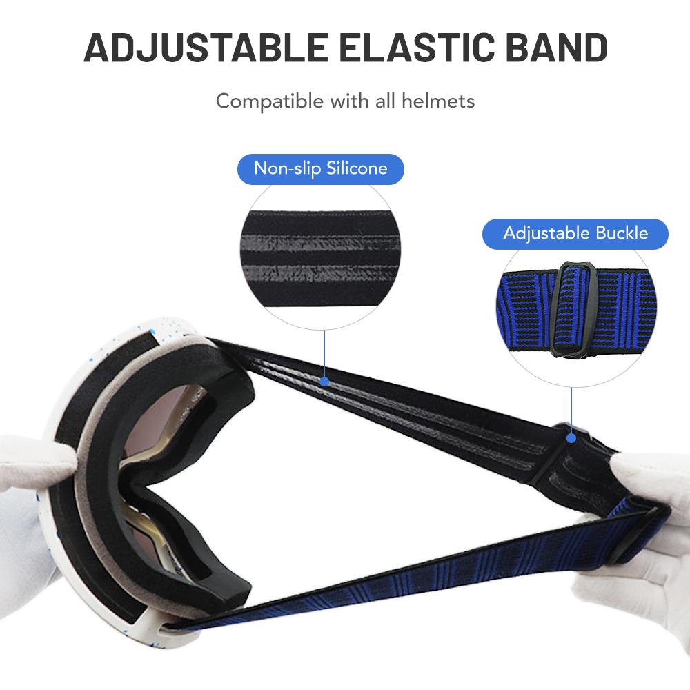 Shock Resistance Ski Goggles for Men Women Anti Fog UV Protection Snow Goggles