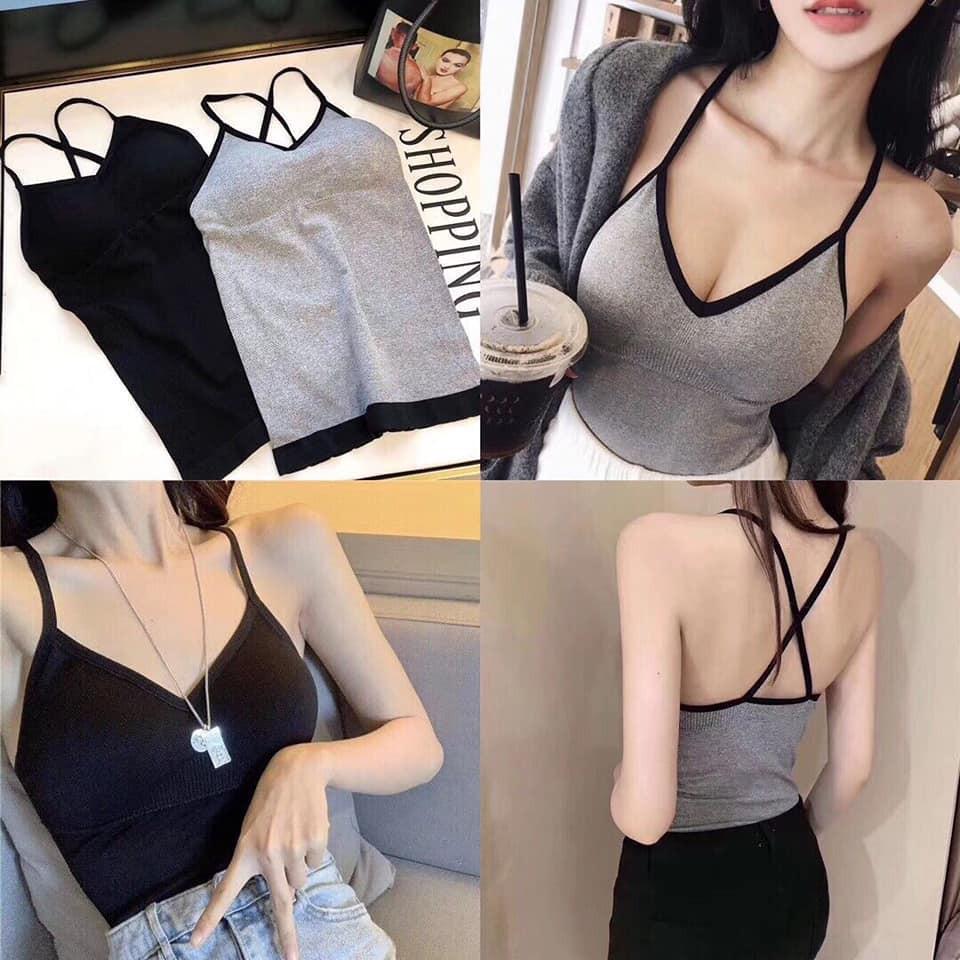 Áo 2 Dây Có Đệm Nâng Ngực Siêu Quyến Rũ