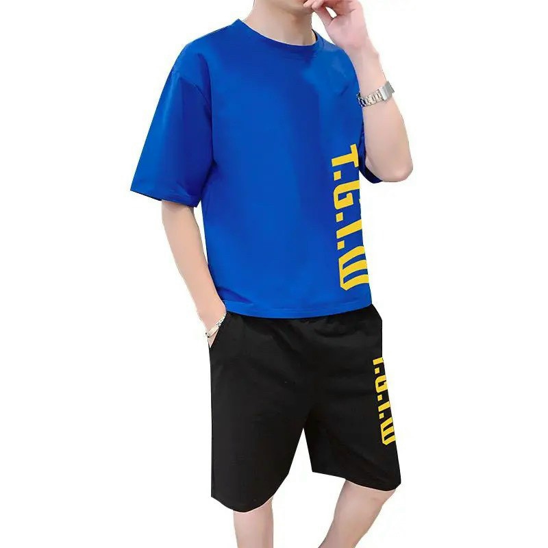 Set Đồ Bộ Mặc Nhà Nam Clothing MèoHOT RẺ ĐẸPĐồ Thể Thao Đá Bóng Áo thun Unisex Rộng Phối Quần Short Đùi In Chữ -Suit - HIỀN LINH SHOP SET ĐỒ BỘ NAM