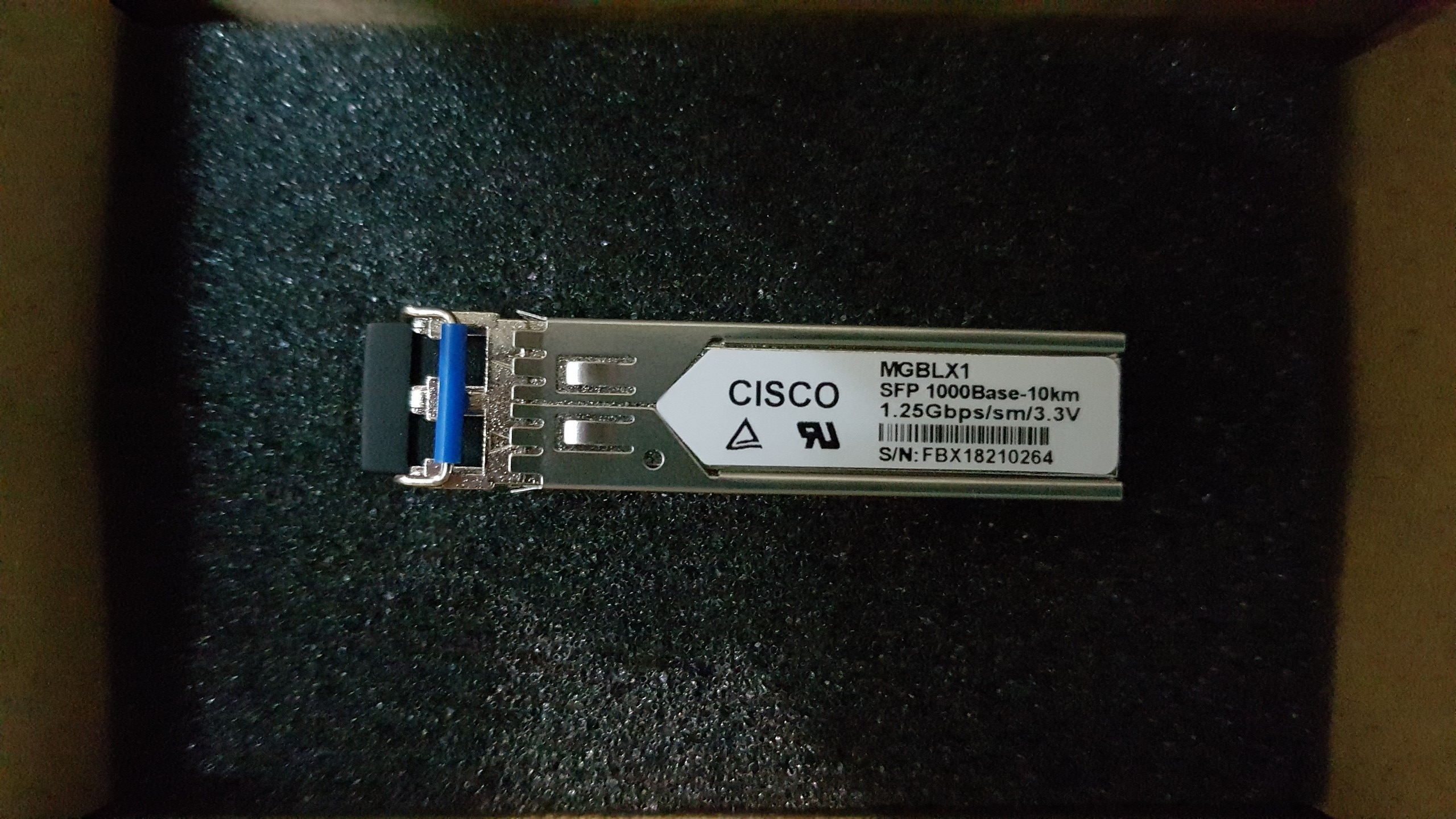 Module quang SFP Cisco MGBLX1 GE LX 1310nm 10KM SMF hàng nhập khẩu
