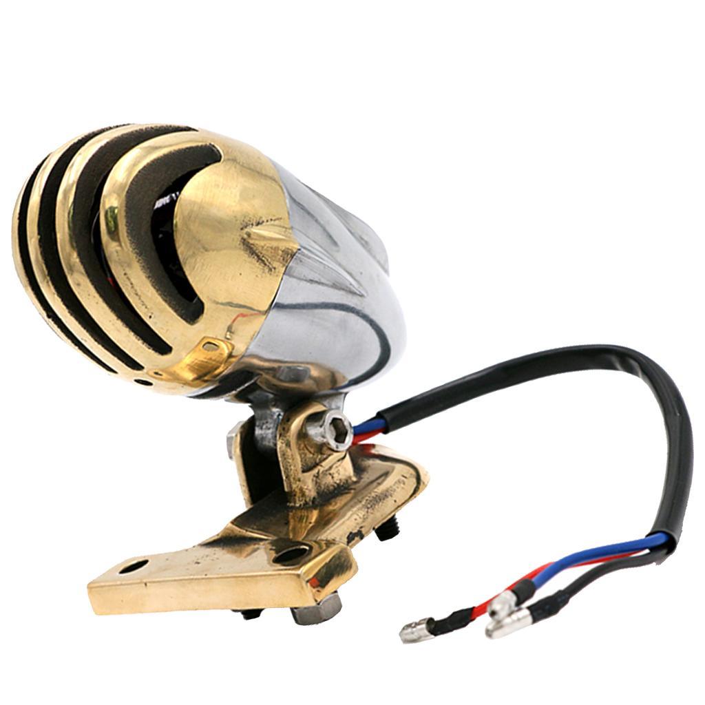 Brass Motorcycle LED Brake Tail Light  Lights for Motorbikes ATV
