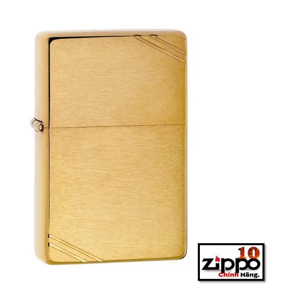 Bật lửa Zippo 240 Vintage Brushed Brass- Chính hãng 100%