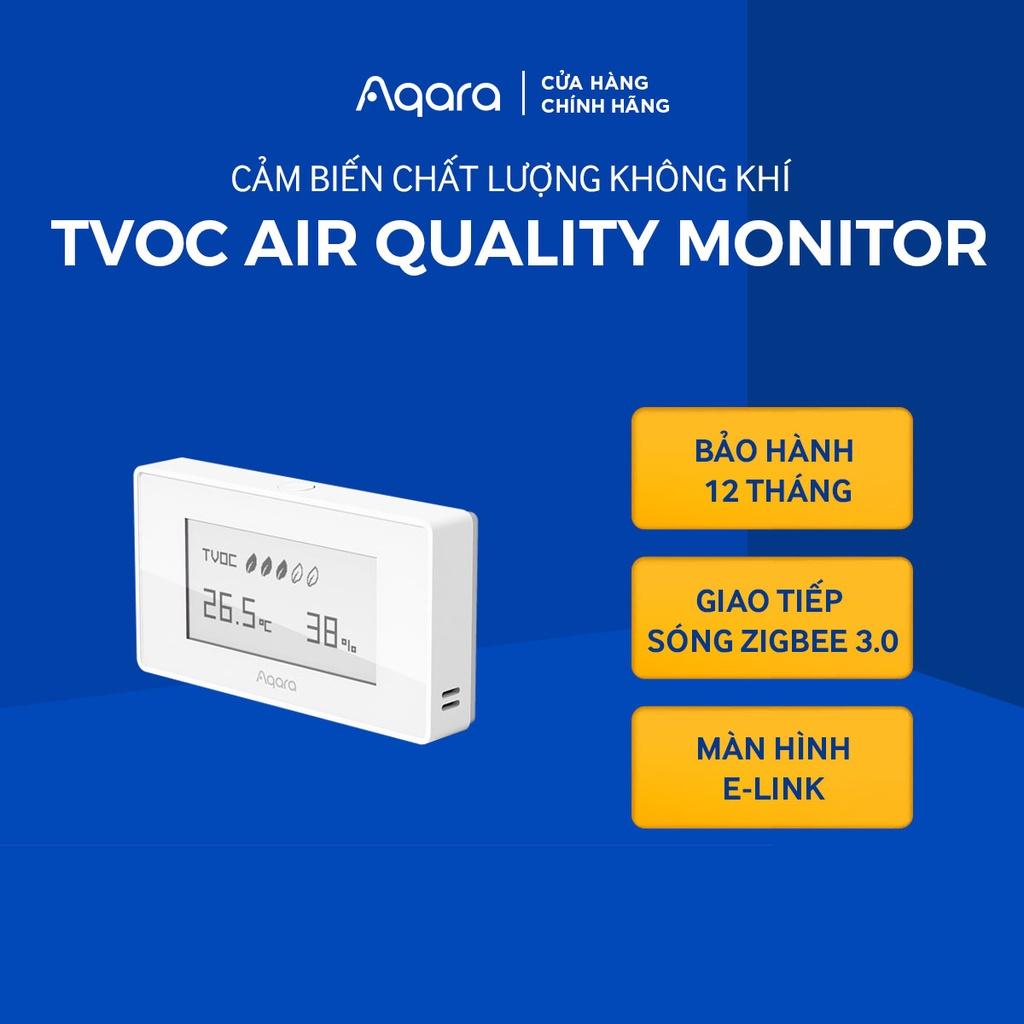 Cảm biến Aqara TVOC Air Quality Monitor - Đo chất lượng không khí, Nhiệt độ và Độ ẩm, Cảnh báo ôi nhiễm, BH 12 tháng