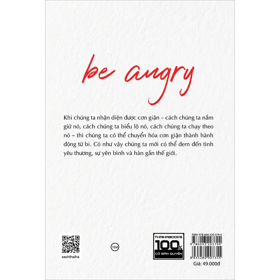 Be Angry - Hãy Cứ Giận Đi