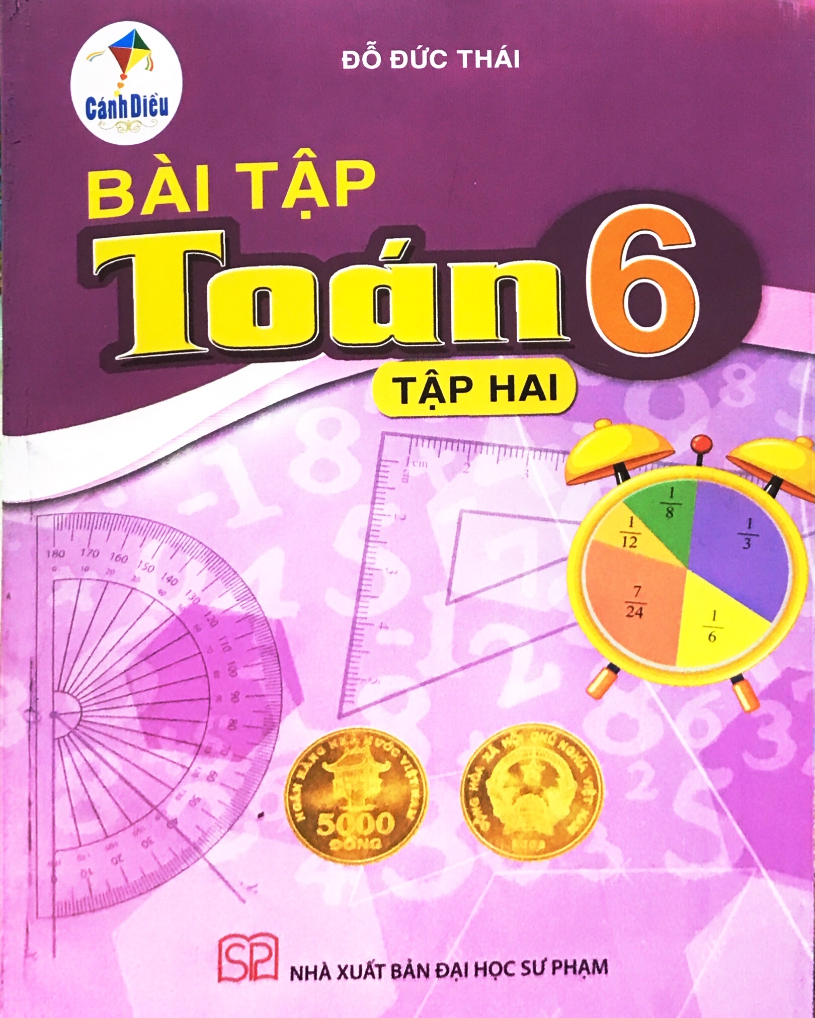 [Shop đi đơn trên 50K] Sách Bài tập toán 6 - Cánh Diều - bán kèm 1 viên tẩy