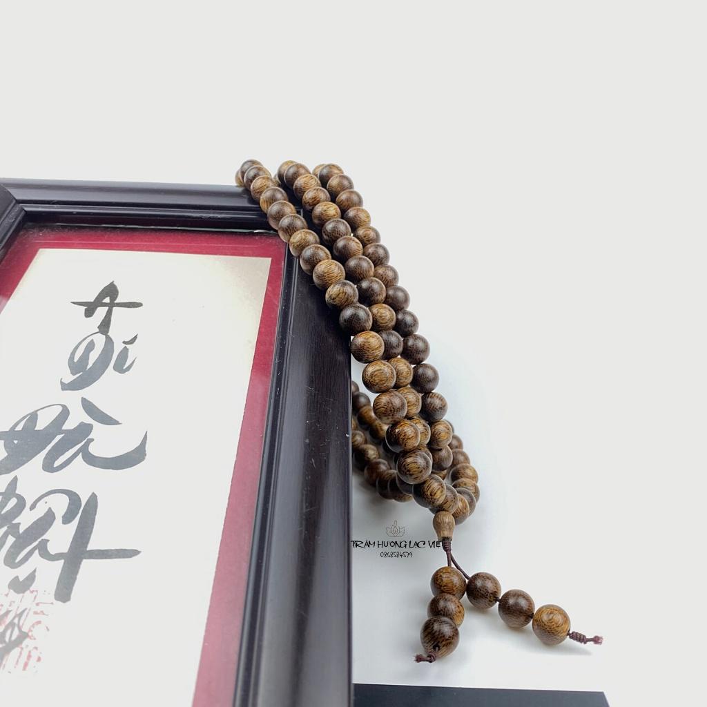 Vòng Tay Trầm Hương 108 Hạt 10mm Size Nam - Tụng Niệm Phật - An Yên - Bình An - Tĩnh Tâm Trầm Tốc Tự Nhiên Lạc Việt