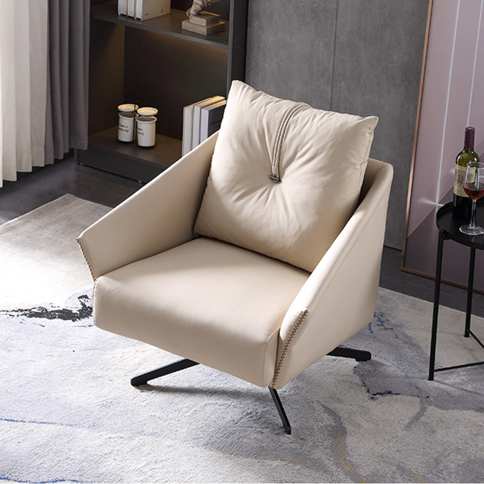 Ghế Sofa thư giãn Cao cấp Xoay 360 độ có gối tựa sang trọng - Ghế thư giãn hiện đại Da PU cao cấp bền đẹp GHT017 Giao màu ngẫu nhiên