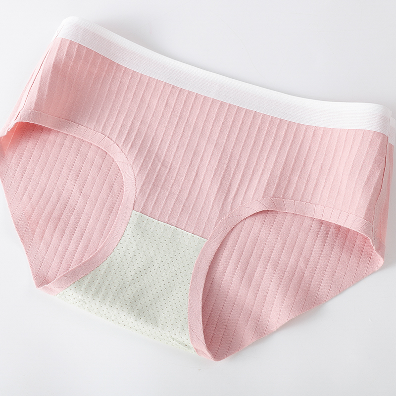 Combo 5 Quần Lót Nữ cotton gân cạp ép không đường may kháng khuẩn thấm hút mồ hôi