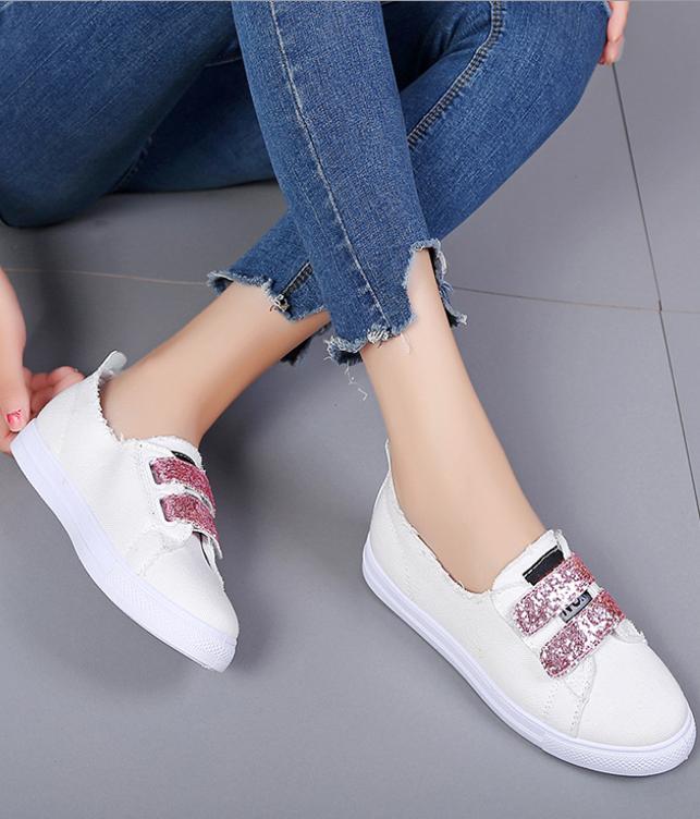 Giày nữ sneaker Ánh kim mẫu mới MS02