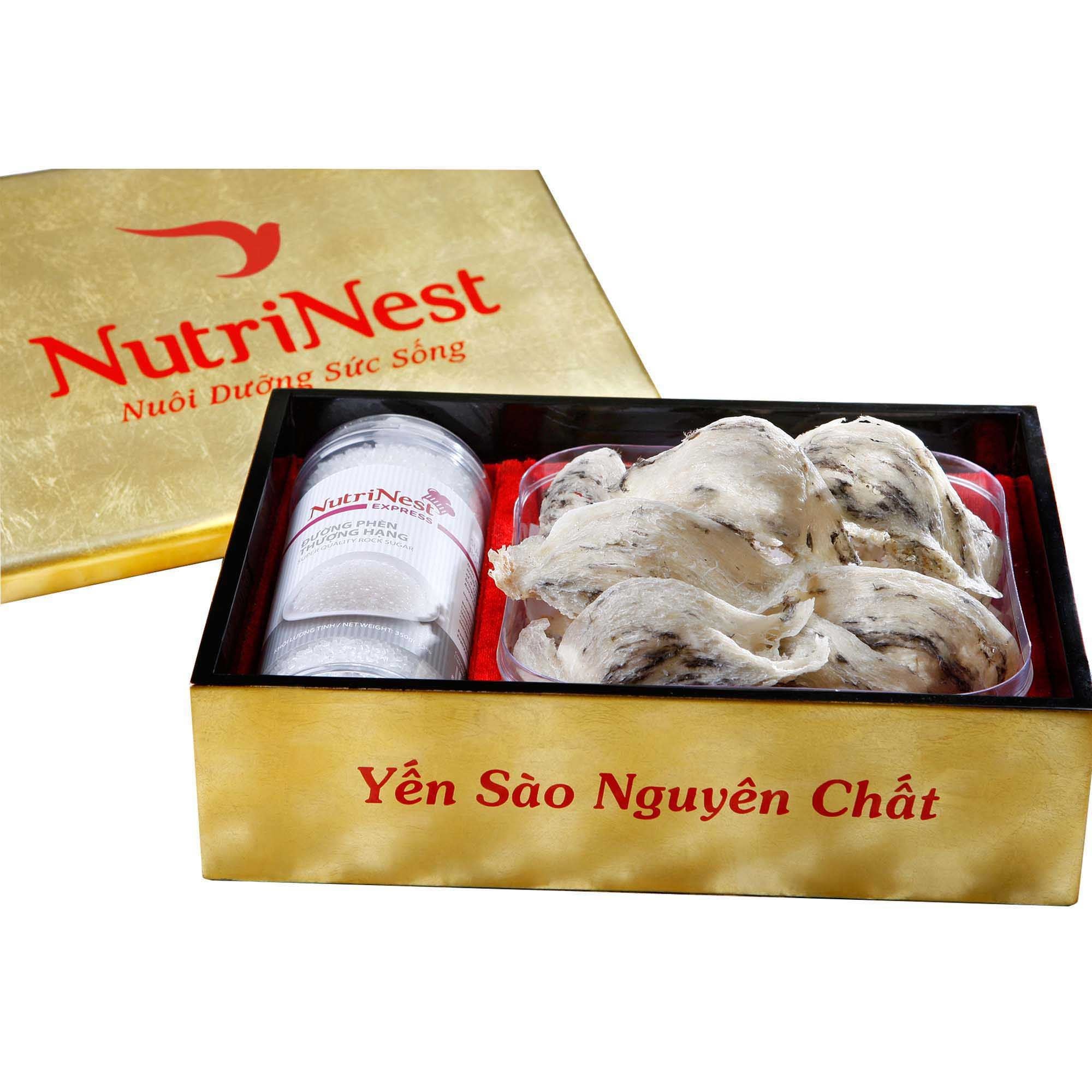 Tổ Yến Sào Còn Lông Thô NutriNest Chất Lượng Cao 100g - Kèm Đường Phèn