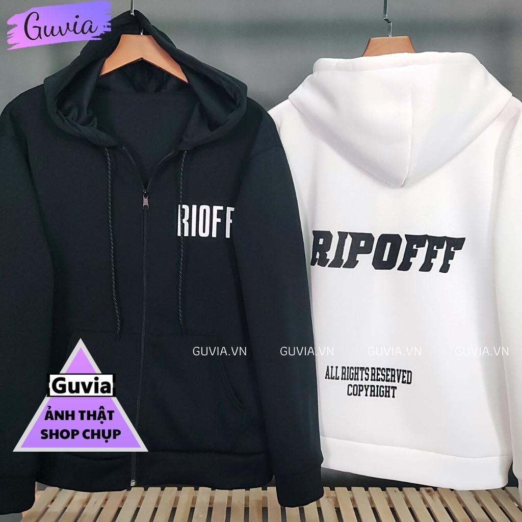 Áo Khoác Nỉ RIPOFFF Nam Nữ Form Rộng Bomber Unisex Chất Vải Nỉ Hình In Đẹp