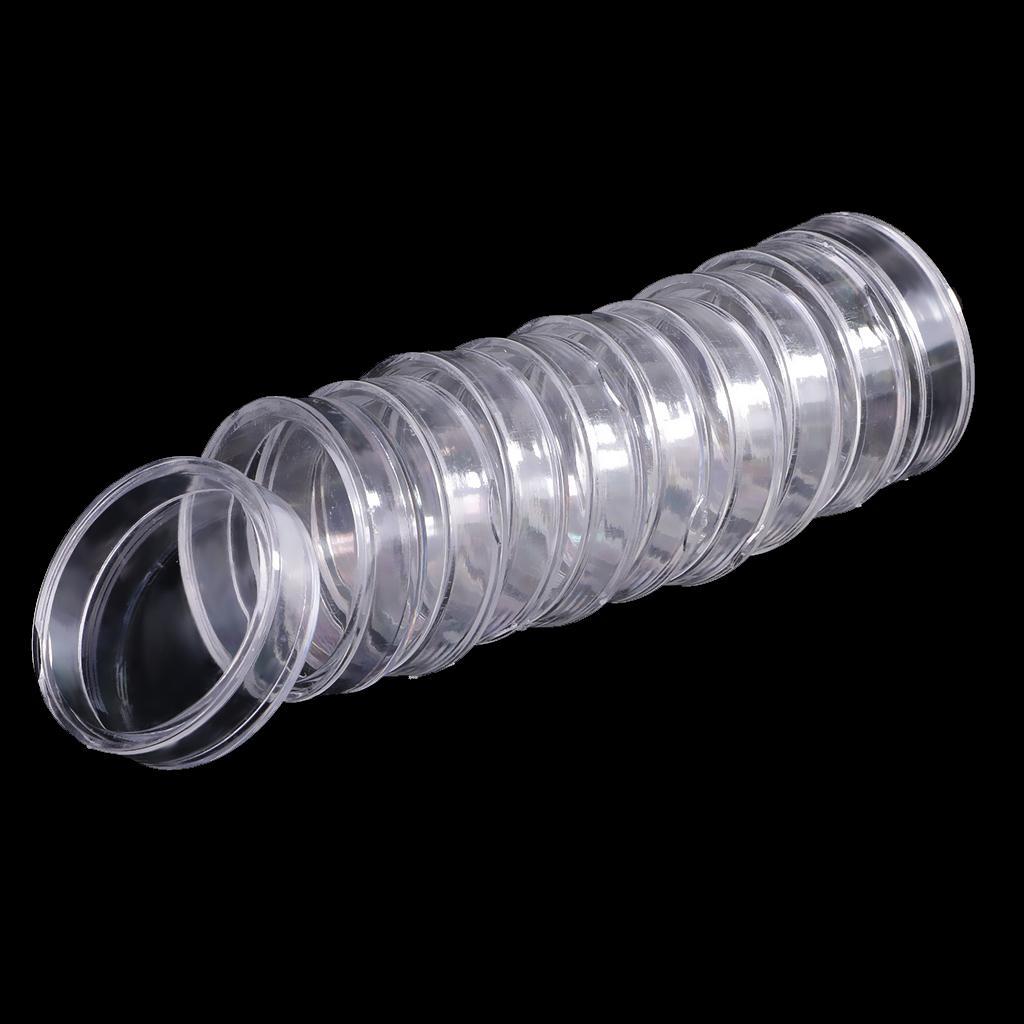 Coin Holder Capsules Round Clear Plastic Coin Holders Collectors Storage Capsules 70mm and 80mm