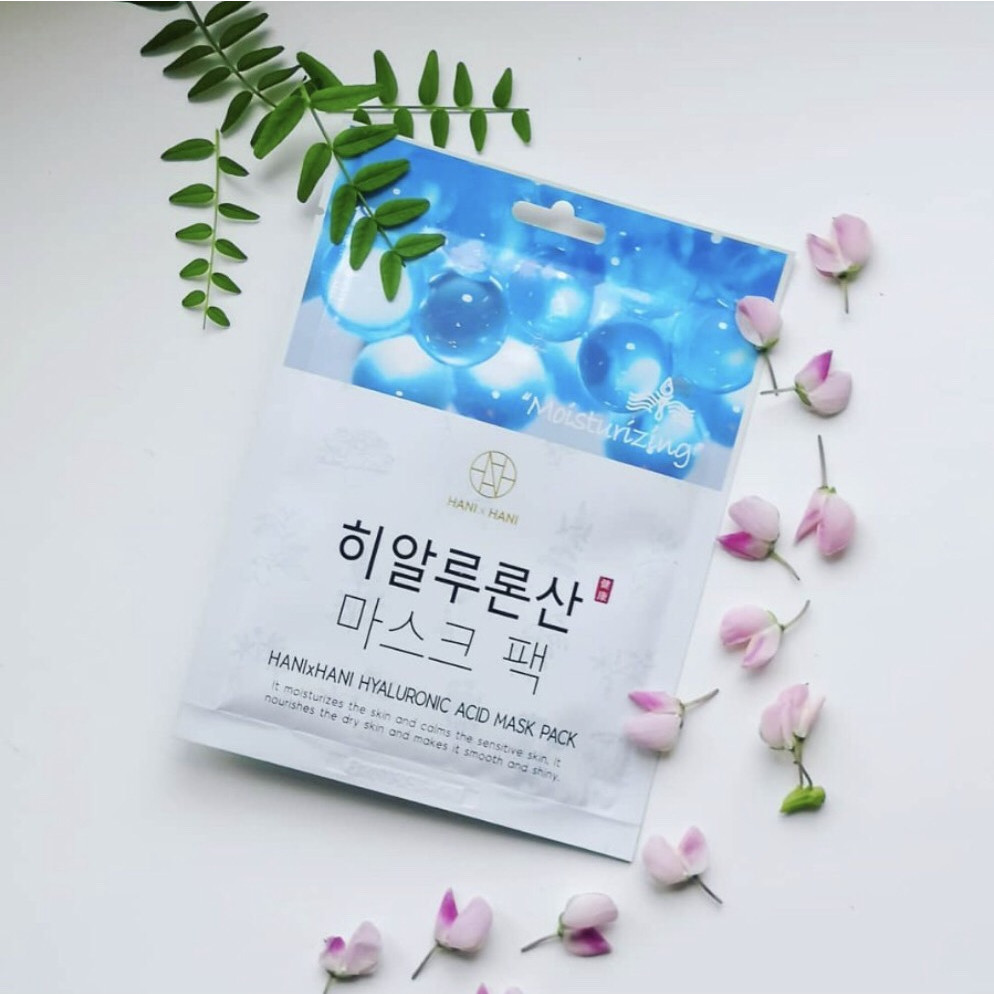 Mặt Nạ Cấp Ẩm - Tái Tạo Da Tinh Chất Hyaluronic Acid Hani x Hani/ Hani x Hani Hyaluronic Acid Mask Sheet