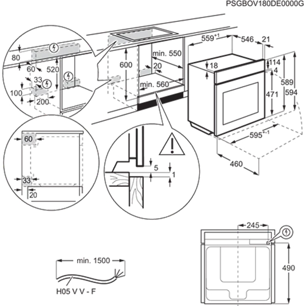 Lò nướng âm tủ Electrolux EOB8857AAX - Hàng Chính Hãng
