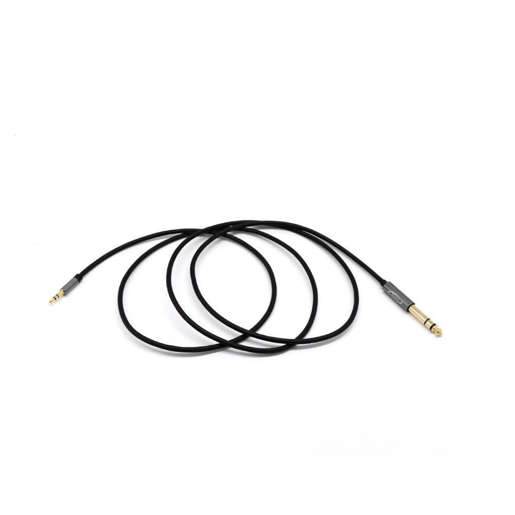 3.5mm 1/8" Male to 6.35mm 1/4" Male TRS Stereo Audio Cable
