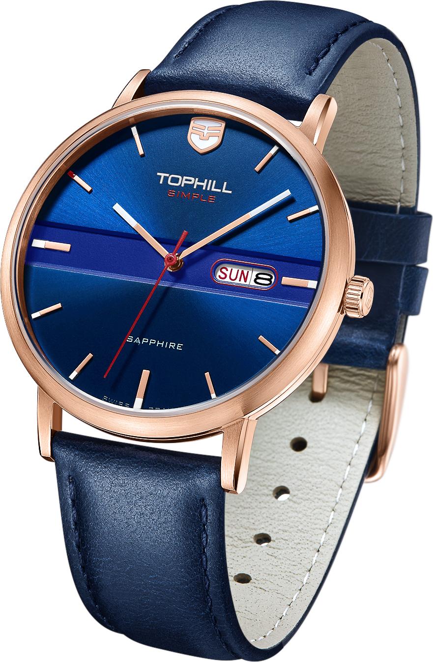 Đồng hồ nam dây da cổ điển TOPHILL TS019G.PL3352
