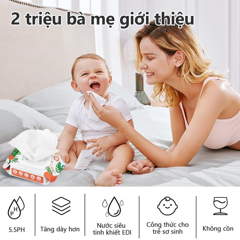 [Einmilk.ân ninh] Khăn giấy ướt Einmilk 20 tờ và 80 tờ một gói ,không mùi dành cho bé WW600