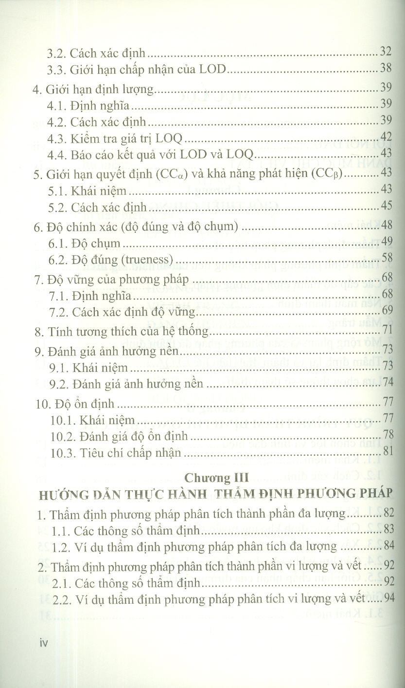 Thẩm Định Phương Pháp Và Đánh Giá Độ Không Đảm Bảo Đo Trong Phân Tích Hoá Học (Tái bản lần thứ nhất có bổ sung và chỉnh sửa)