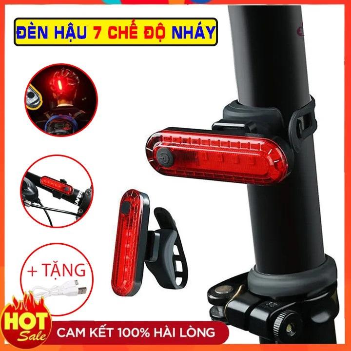 Đèn hậu xe đạp 7 chế độ sáng Sạc cổng USB - Chính hãng dododios