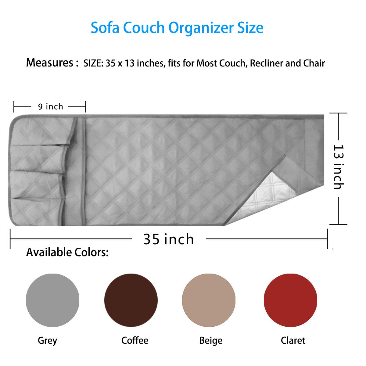 Túi lưu trữ ghế sofa Găng tay áo sofa Găng tay không thấm nước và màu xám chống