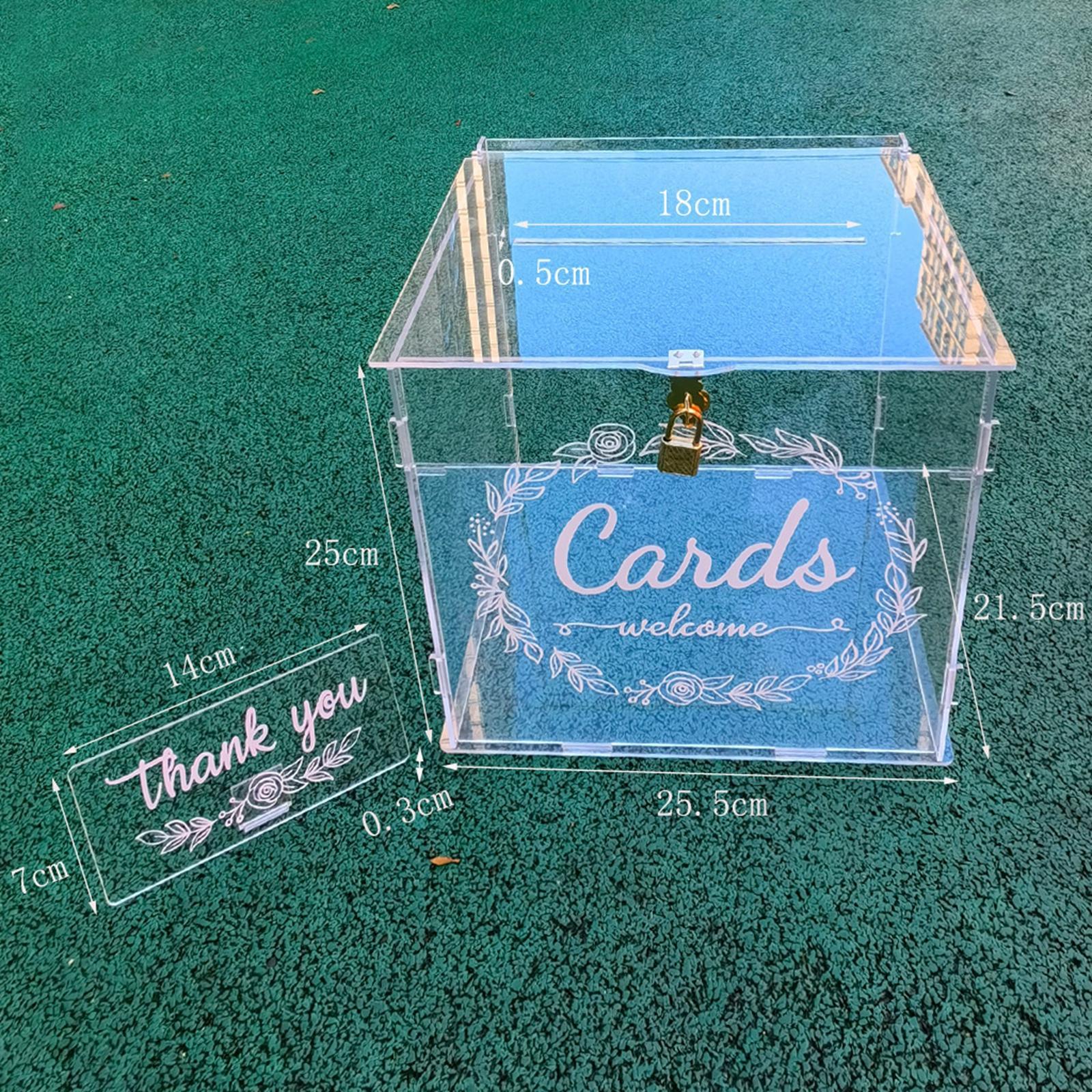 Acrylic Wedding Cards Box Decorations for Fall Wedding Reception Thanksgiving