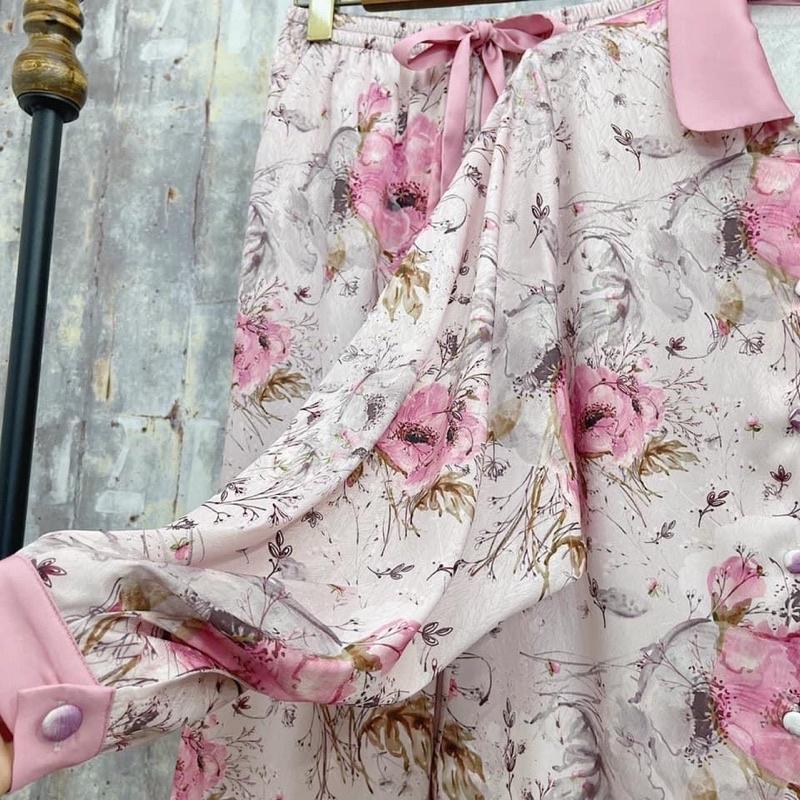 PYJAMA DÀI TAY BỒNG HOA CAO CẤP