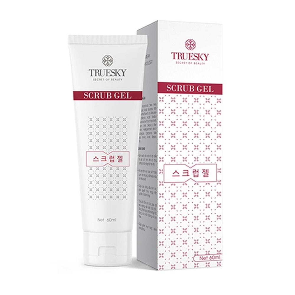 Gel tẩy tế bào chết Truesky chiết xuất trà xanh dùng được cho mặt và toàn thân 60ml - Scrub Gel