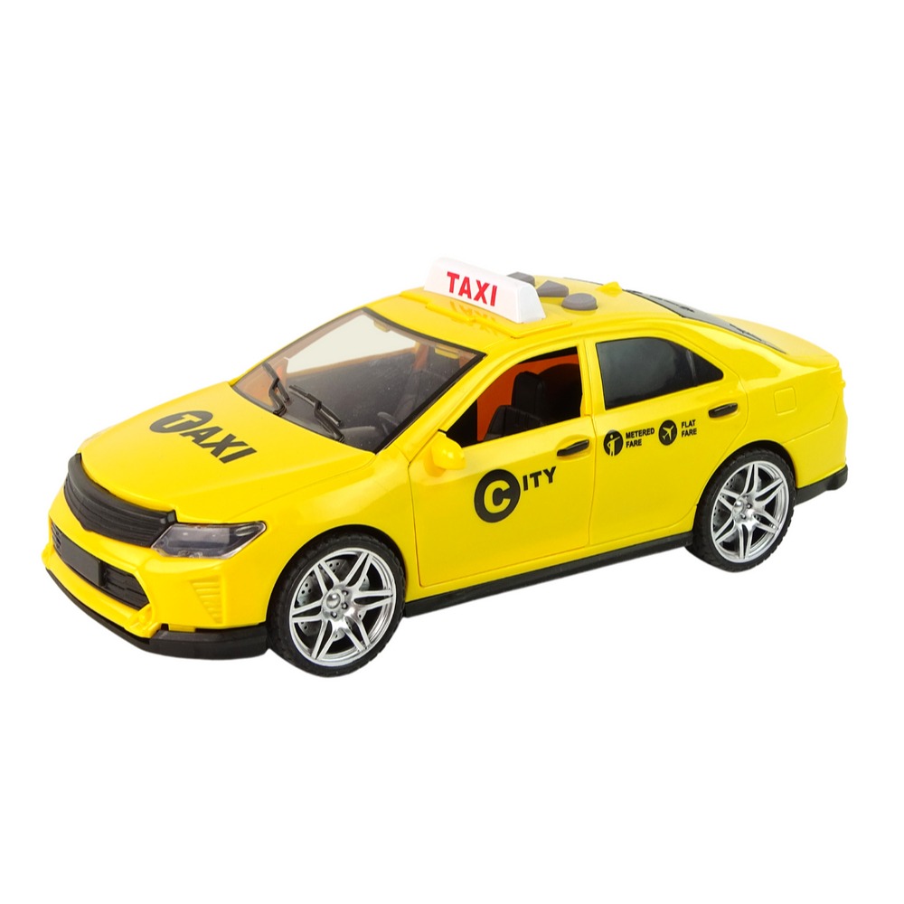 TOYSTAR-666-21Q  Mô hình đồ chơi xe ô tô Taxi, Xe ô tô đồ chơi cho trẻ em