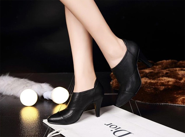 Giày Boots Cổ Ngắn 1990A - Đen