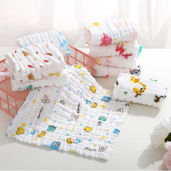 Set 5 khăn mặt xô 6 lớp mềm mại thấm hút tốt cho bé