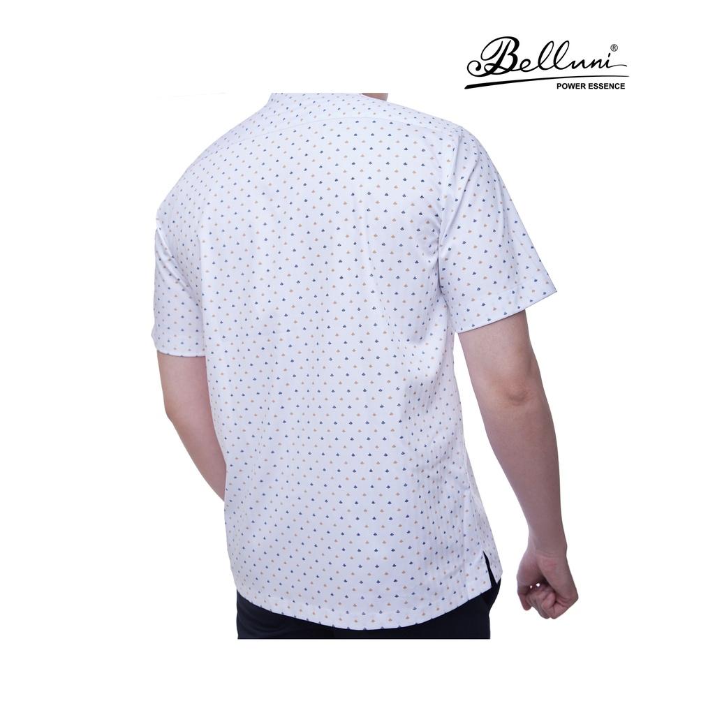 Áo sơ mi nam ngắn tay BELLUNI vải sợi tre kháng khuẩn chống tia UV - ABN.BPS.BE.219.W