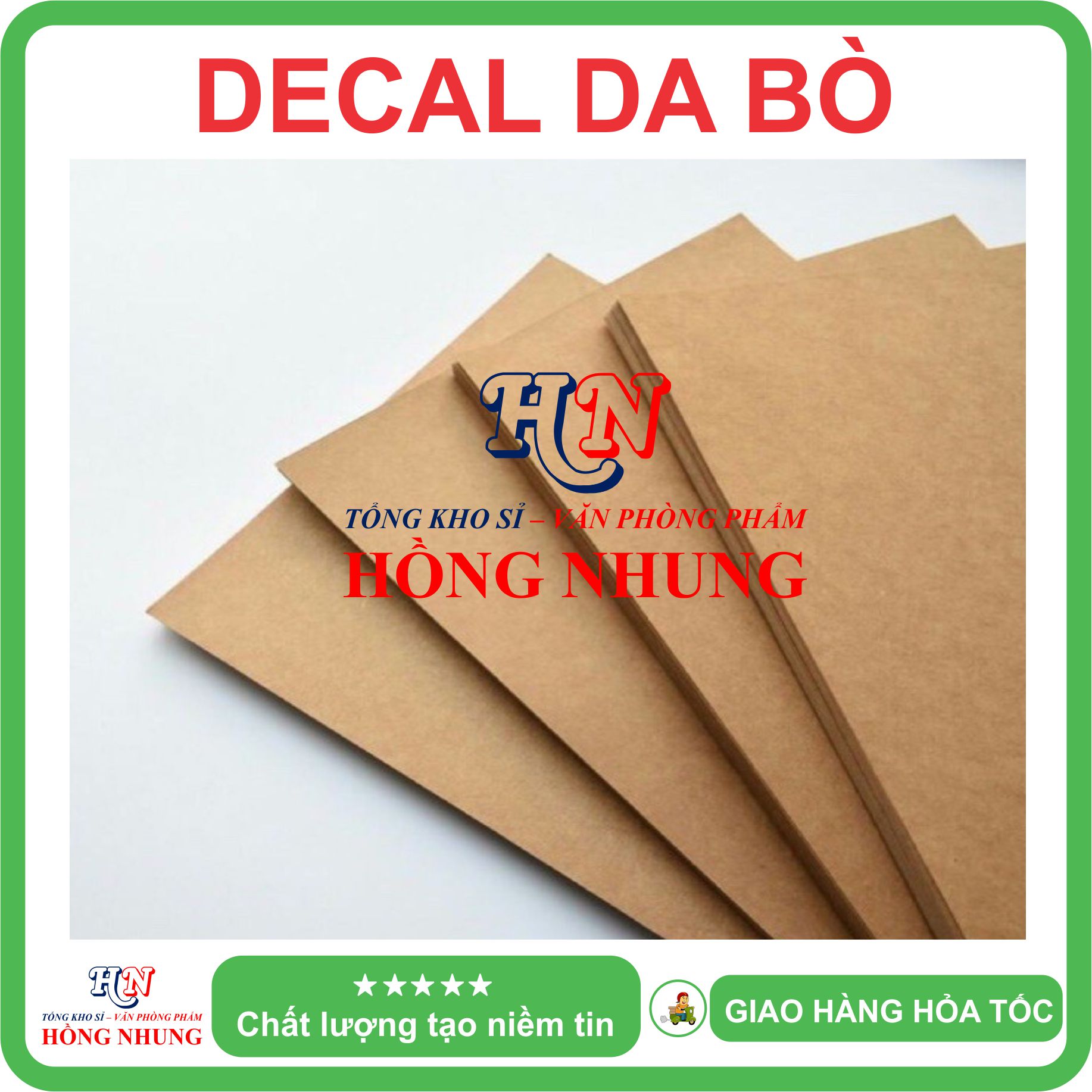 [SALE] Xấp 100 Tờ Decal A4 Da Bò - Giúp Bạn In Tem Nhãn, Ghi Chú, Hay Bìa Nhãn Bưu Phẩm