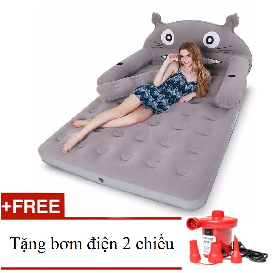 Giường hơi TOTORO - Tặng kèm bơm điện