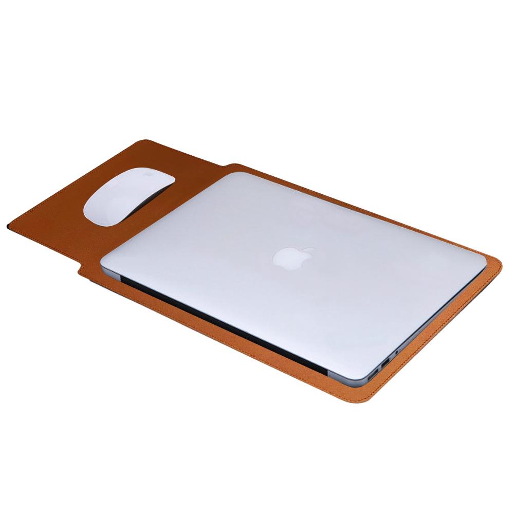 Laptop Chất Liệu Da PU Cao Cấp 11 13 14 15 Inch Miệng Họa Tiết Túi Máy Tính Chống Thấm Nước Xách Tay Bao Da Nam Nữ cặp Xách