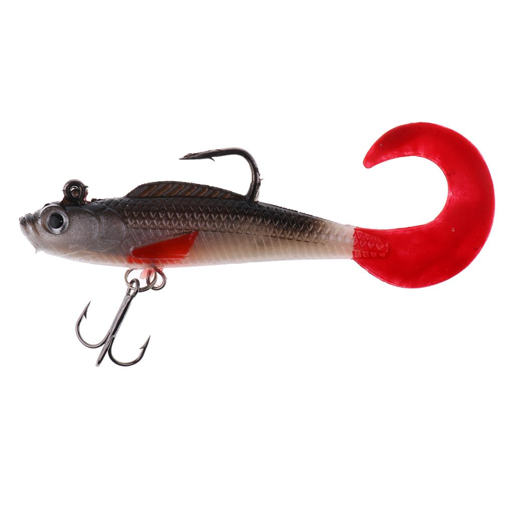 4Pc Jig Lead Heads  Soft Lure Sea Fishing Cod Pollack Bass Jewfish