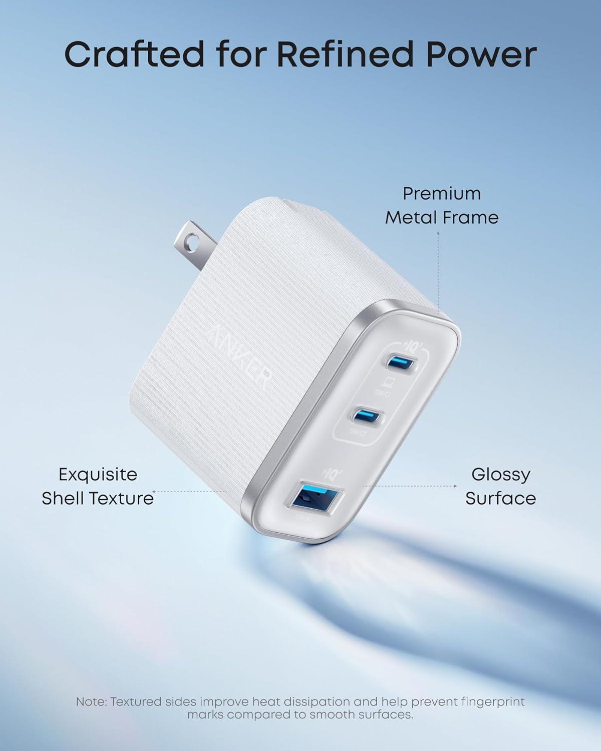Củ sạc Anker Nano 2C1A 70W Đen A121A - Hàng Chính Hãng