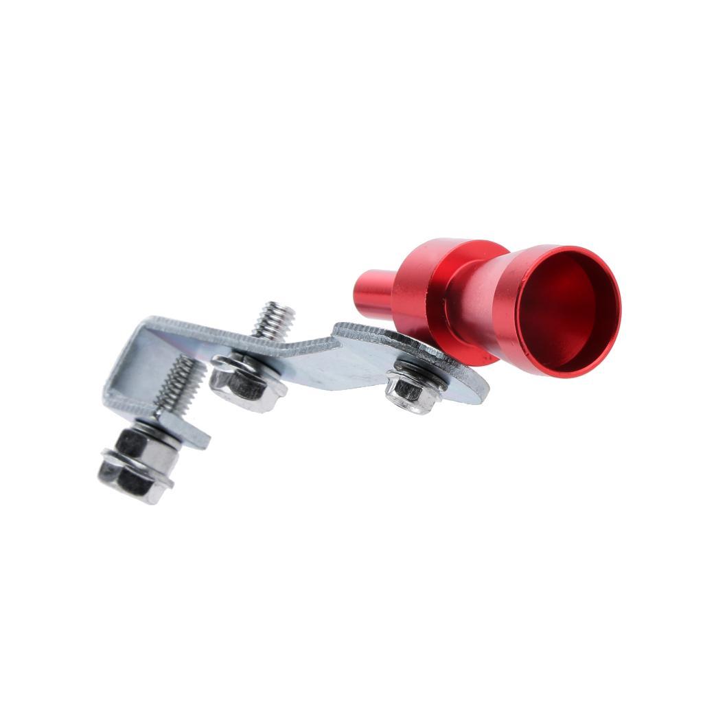 3-4pack Muffler Exhaust Pipe Turbo Sound Whistle Simulator Whistler Red Size S