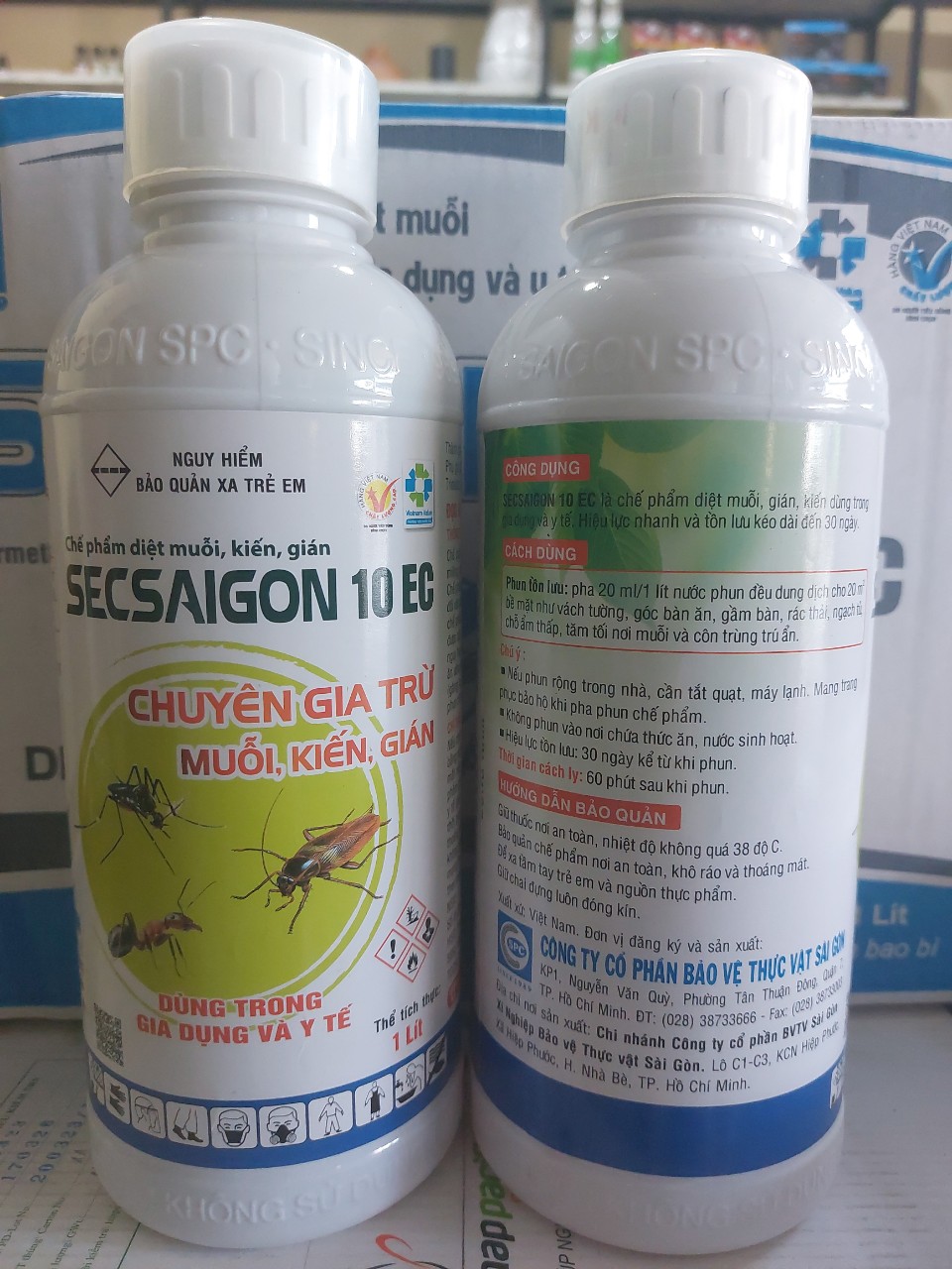Thuốc diệt muỗi thế hệ mới SEC SAIGON 10EC - 1000ml