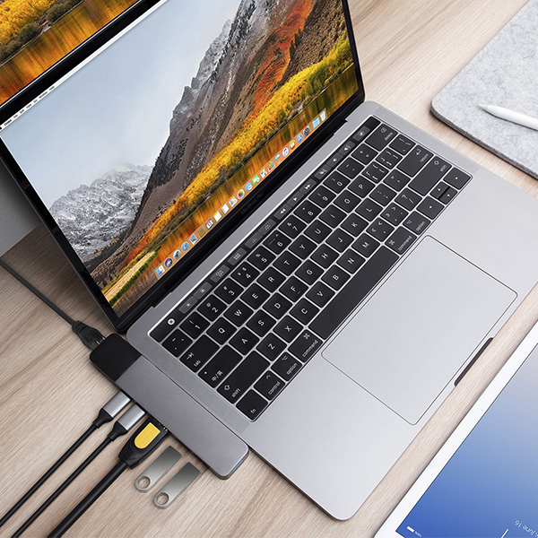 Cổng chuyển HyperDrive NET 6-in-2 Hub for USB-C MacBook PRO and MacBook Air 2018