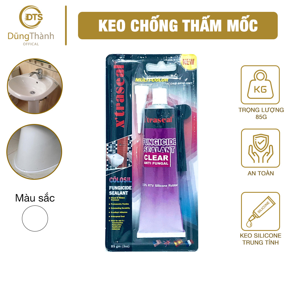 Keo chống thấm mốc nhà tắm X'TRASEAL trị nấm đa năng Fungicide Sealant