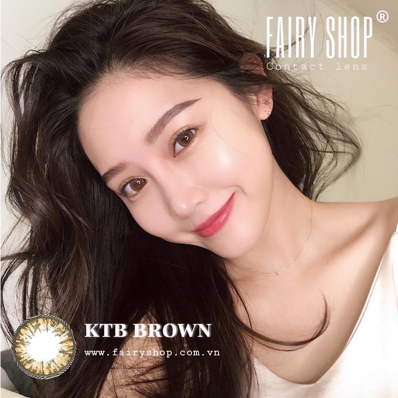 Kính Áp Tròng Nâu Pha Lê KTB brown 14.2 HSD 6 tháng cận 0 đến 6 FAIRY SHOP CONTACT LENS